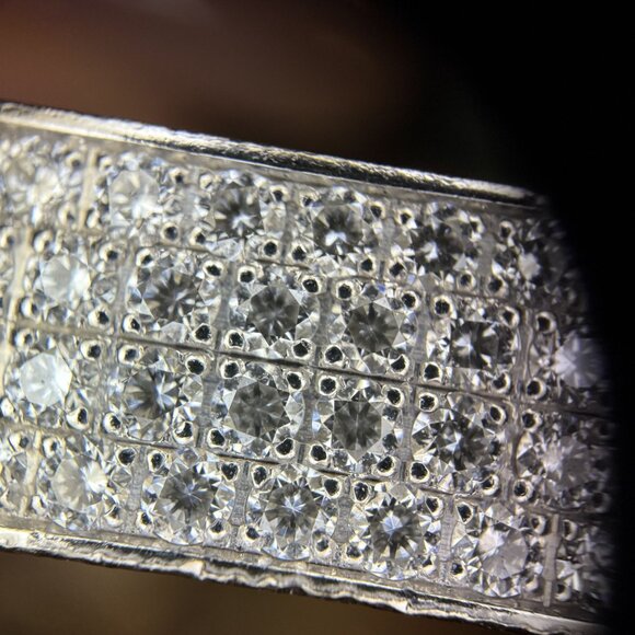 Hermès Kelly Diamond Lock Bangle 18K White Gold 0.36ct Made In France With Box - Picture 12 of 14